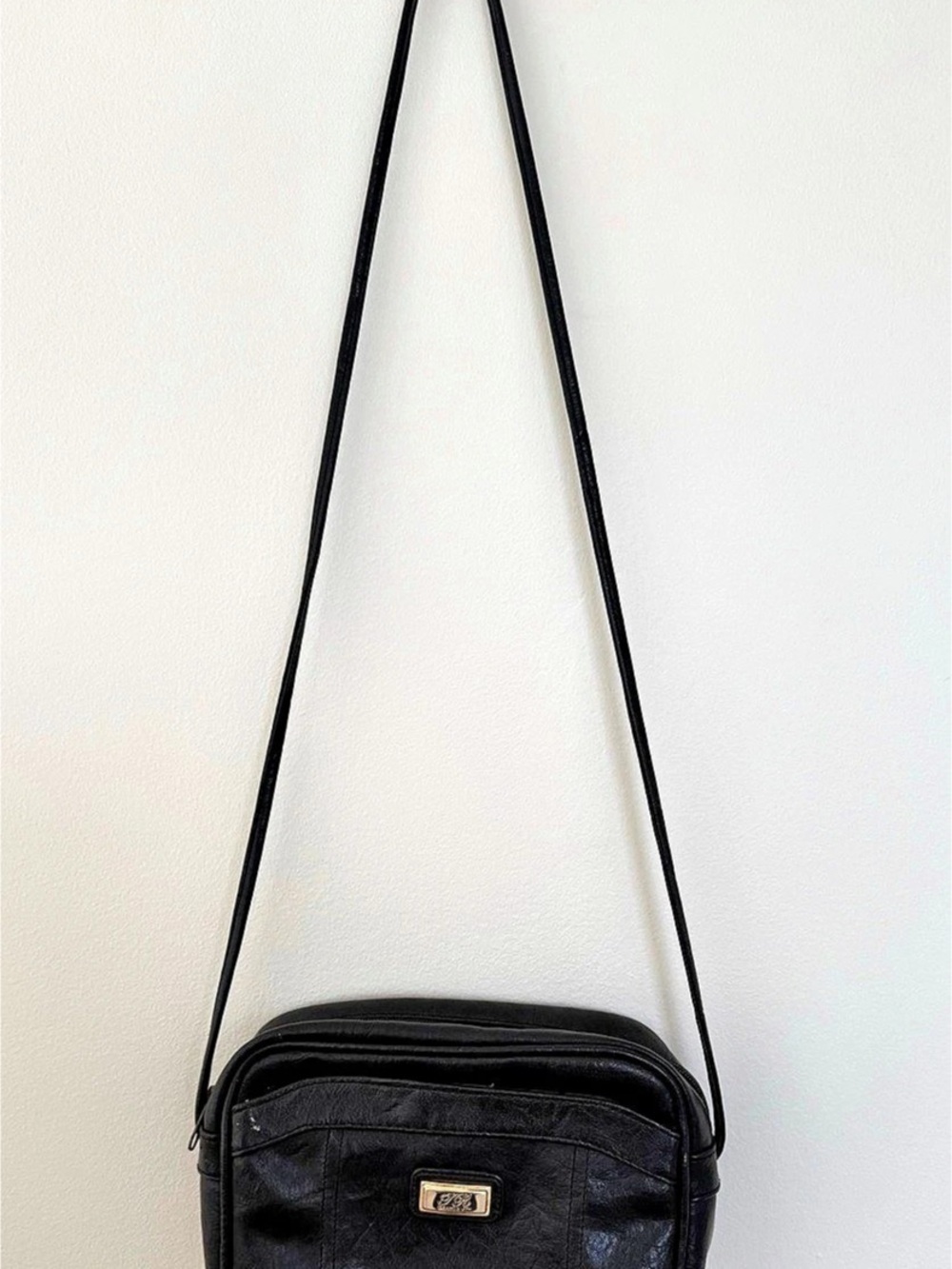 Vintage Bentley Black Crossbody Bag